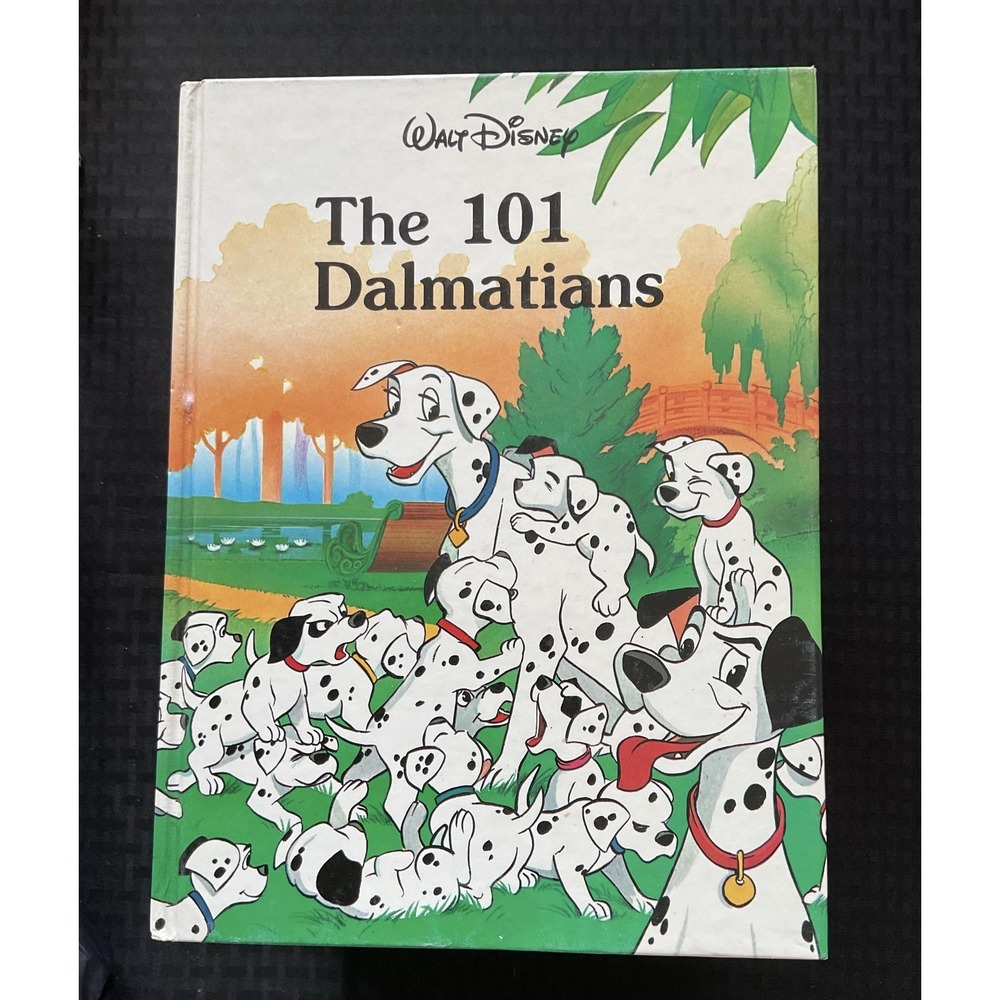 Vintage Walt Disney The 101 Dalmatians Classic Hardcover‎ Book Illustrated 1980s